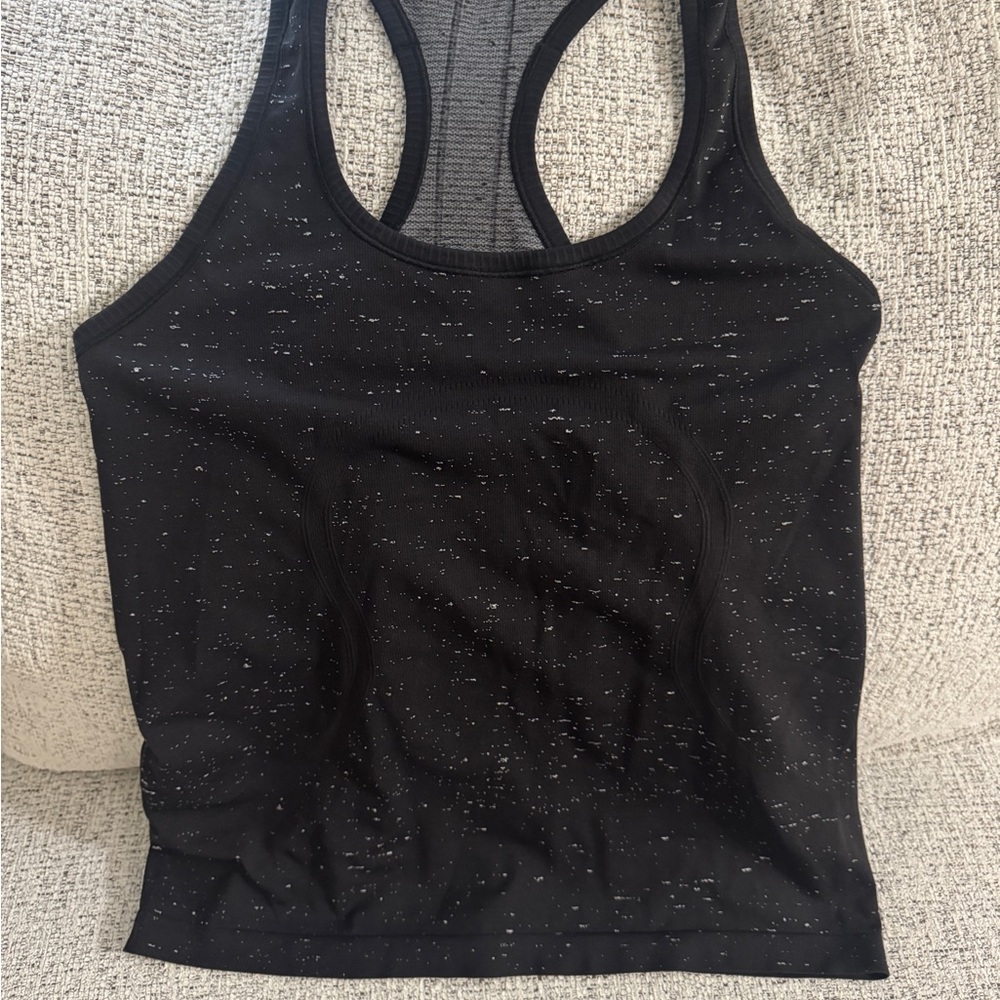 Lululemon Athletica Black Speckled Tank Top